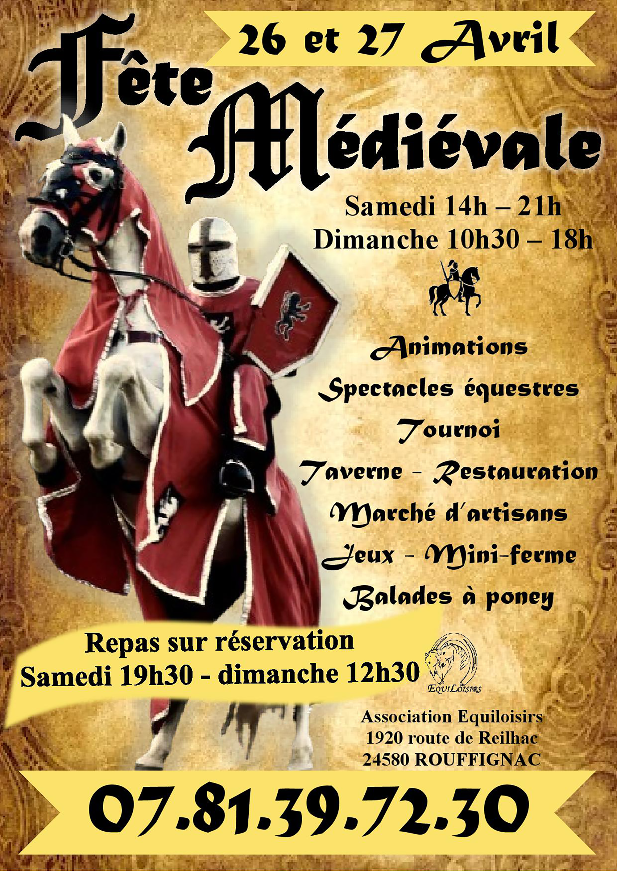 Fête médiévale Rouffignac Dordogne