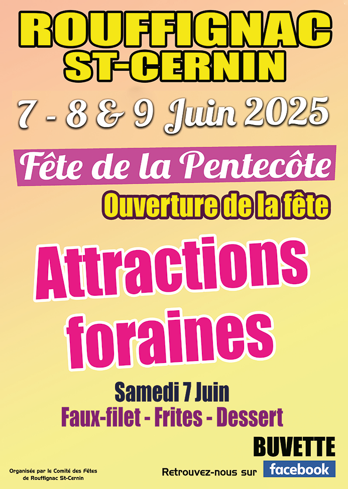 Fête de la Pentecôte 2025 Rouffignac Dordogne