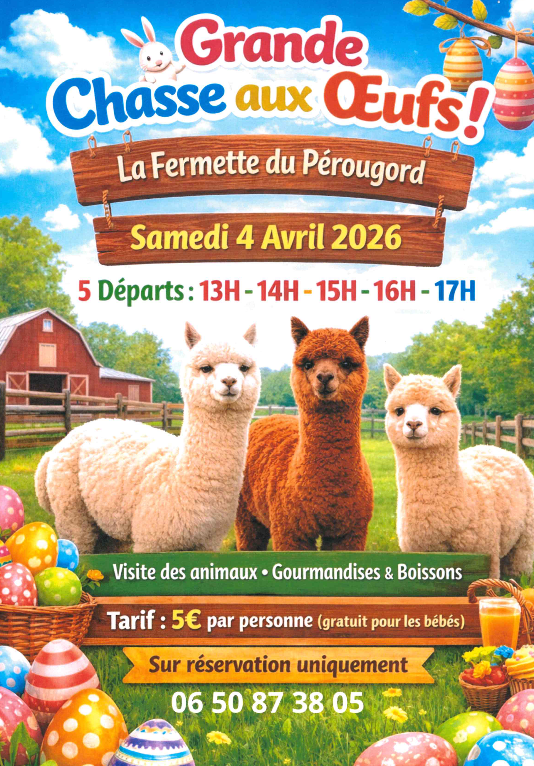 Pâques à la ferme du Pérougord Rouffignac Dordogne