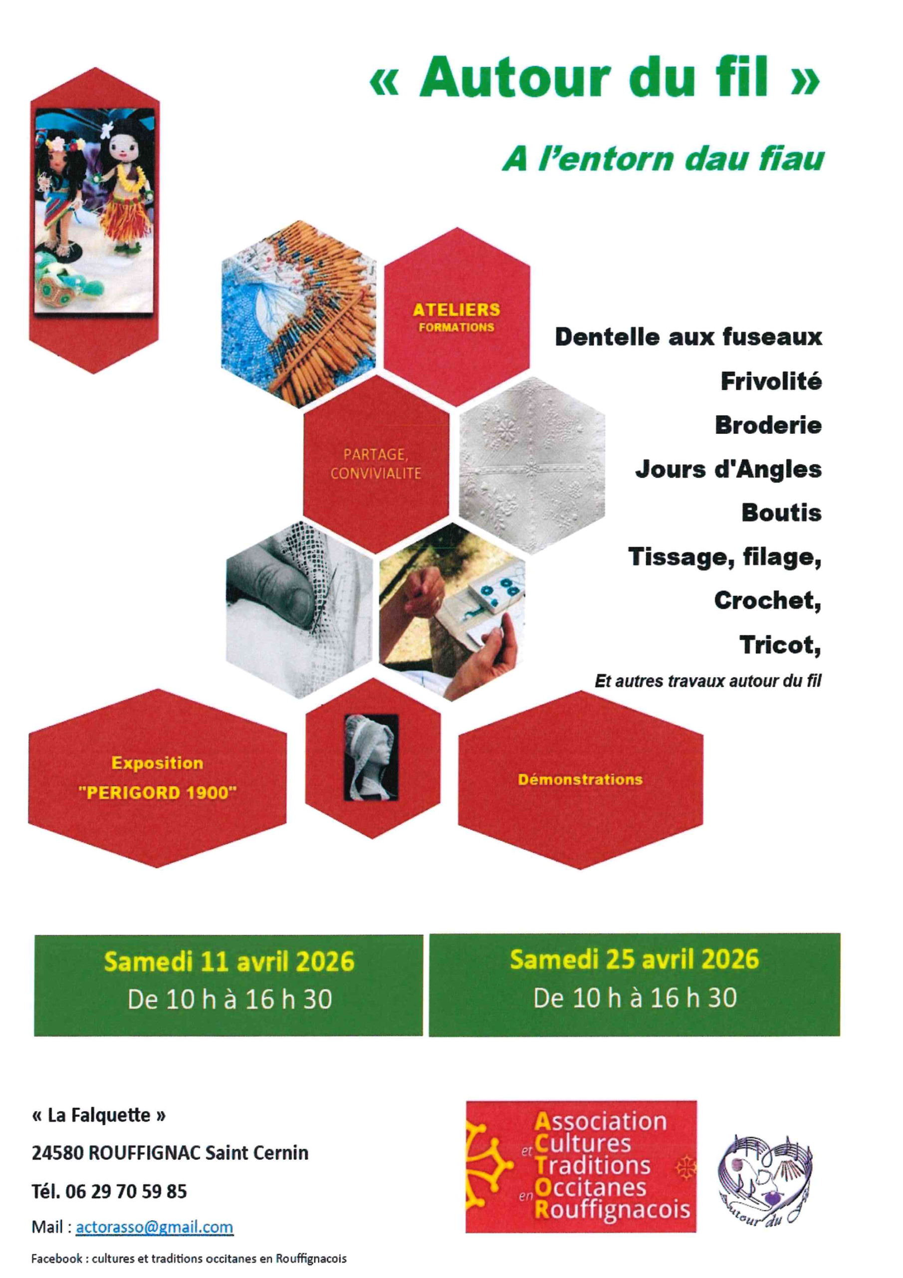 autour du fil avril 2026 Rouffignac Dordogne