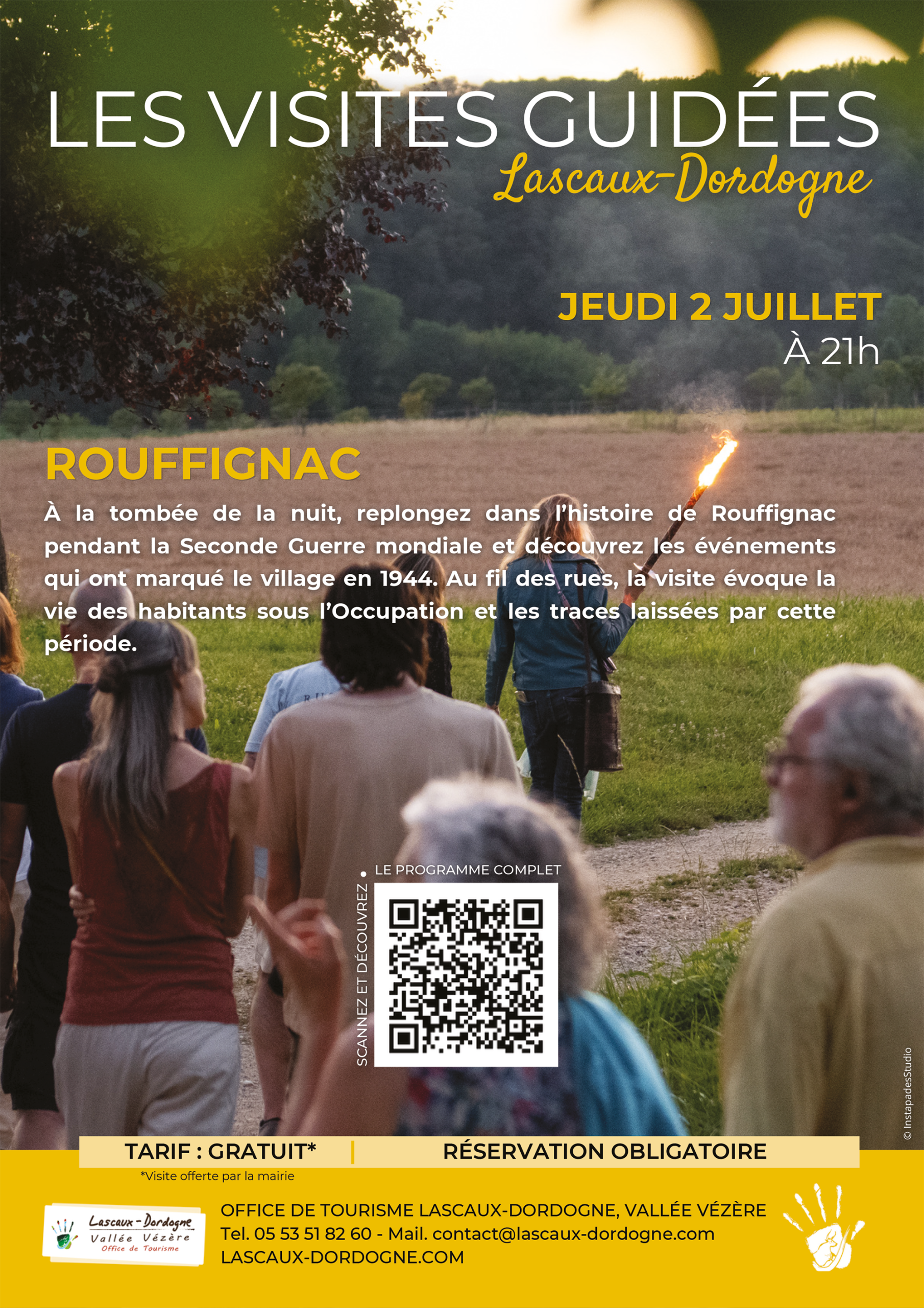 Visite guidée juillet 2026 Rouffignac Dordogne